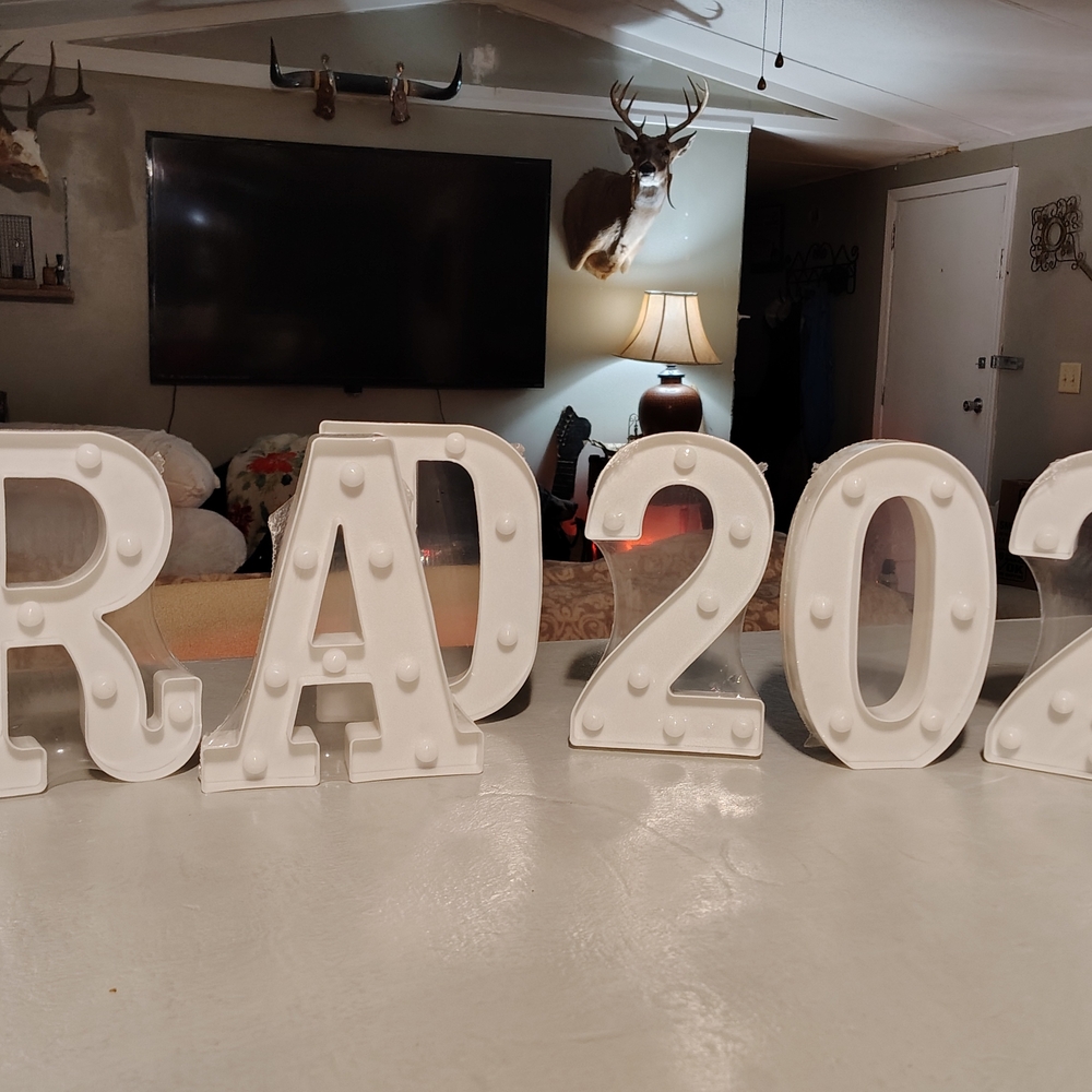 Grad 2024 Light Up Letters